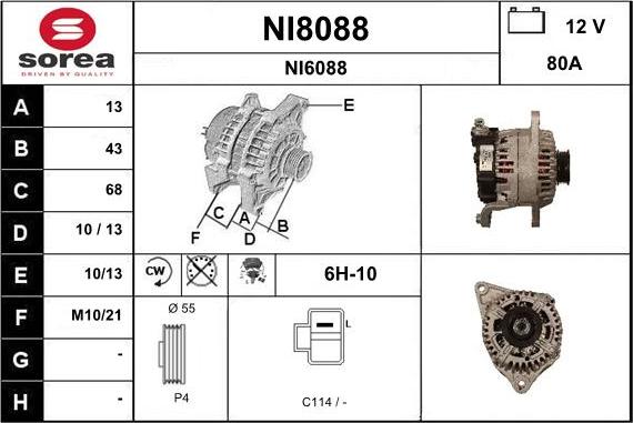 SNRA NI8088 - Ģenerators ps1.lv