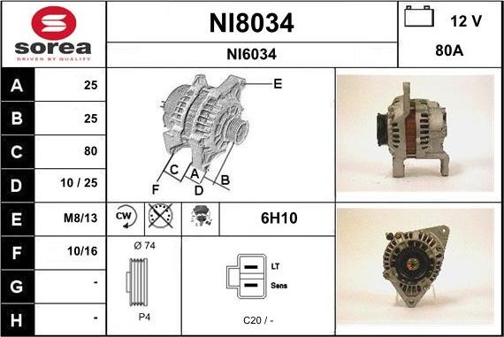 SNRA NI8034 - Ģenerators ps1.lv