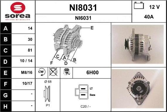 SNRA NI8031 - Ģenerators ps1.lv