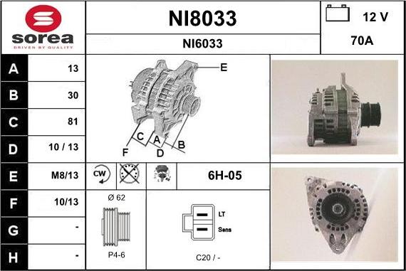 SNRA NI8033 - Ģenerators ps1.lv