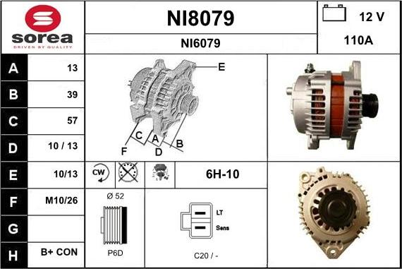 SNRA NI8079 - Ģenerators ps1.lv