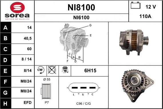 SNRA NI8100 - Ģenerators ps1.lv