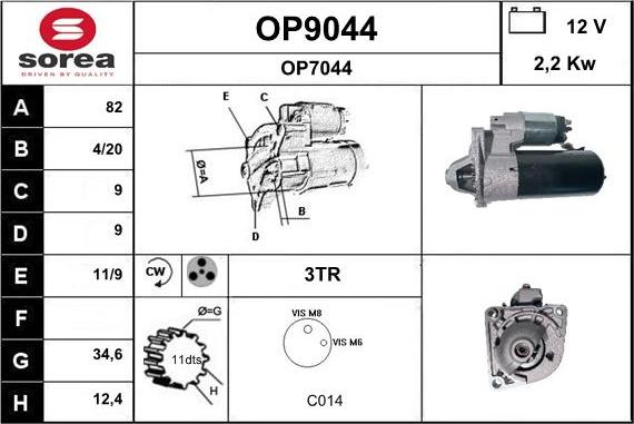 SNRA OP9044 - Starteris ps1.lv