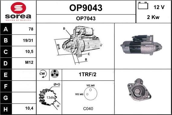 SNRA OP9043 - Starteris ps1.lv