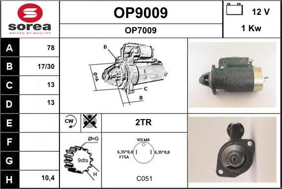 SNRA OP9009 - Starteris ps1.lv