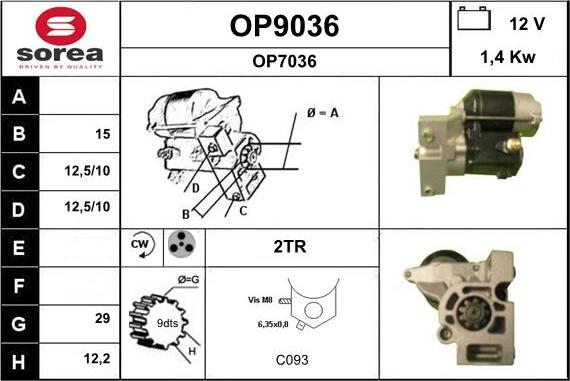 SNRA OP9036 - Starteris ps1.lv