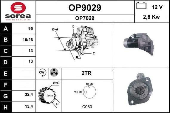 SNRA OP9029 - Starteris ps1.lv