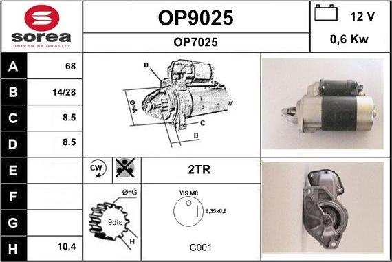 SNRA OP9025 - Starteris ps1.lv