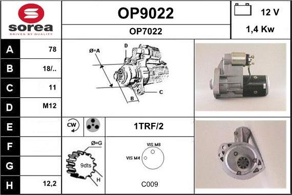 SNRA OP9022 - Starteris ps1.lv