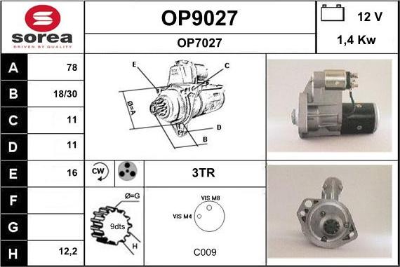 SNRA OP9027 - Starteris ps1.lv