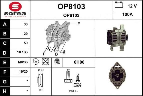 SNRA OP8103 - Ģenerators ps1.lv