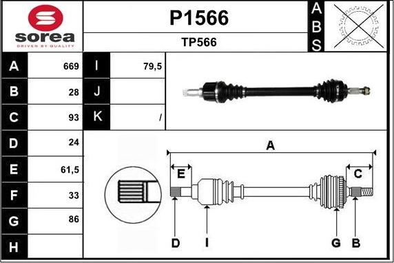 SNRA P1566 - Piedziņas vārpsta ps1.lv