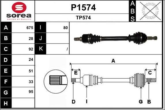 SNRA P1574 - Piedziņas vārpsta ps1.lv