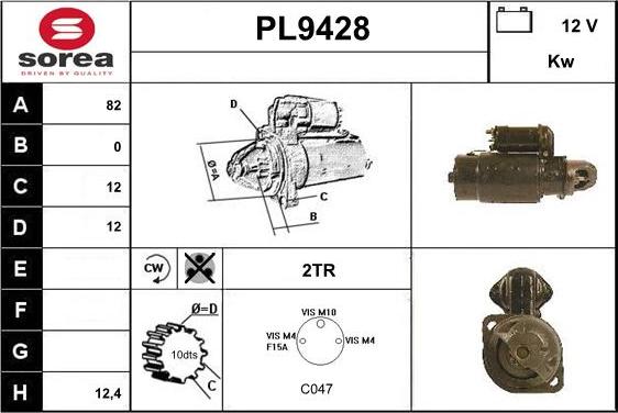 SNRA PL9428 - Starteris ps1.lv