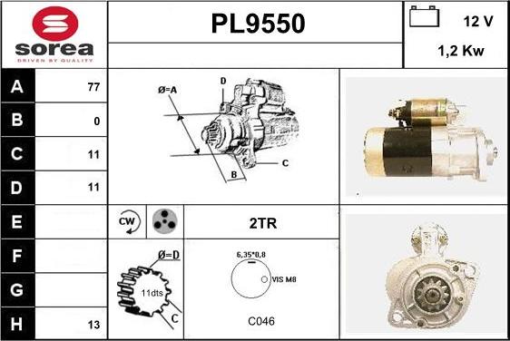 SNRA PL9550 - Starteris ps1.lv