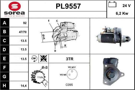 SNRA PL9557 - Starteris ps1.lv