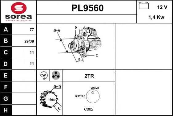 SNRA PL9560 - Starteris ps1.lv