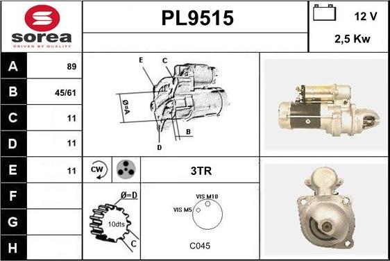 SNRA PL9515 - Starteris ps1.lv