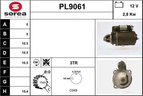 SNRA PL9061 - Starteris ps1.lv