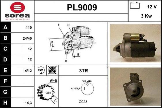 SNRA PL9009 - Starteris ps1.lv