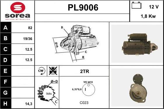 SNRA PL9006 - Starteris ps1.lv