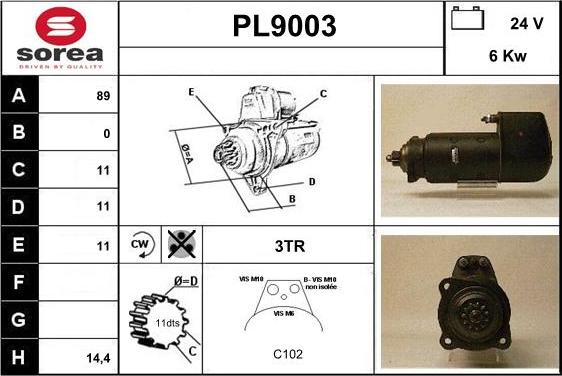 SNRA PL9003 - Starteris ps1.lv