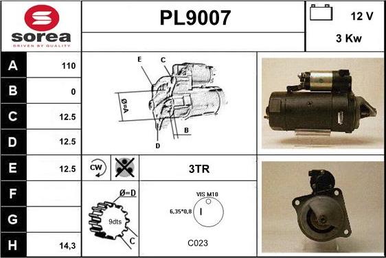 SNRA PL9007 - Starteris ps1.lv