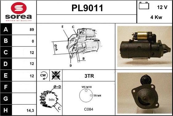 SNRA PL9011 - Starteris ps1.lv