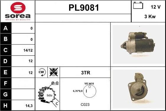 SNRA PL9081 - Starteris ps1.lv