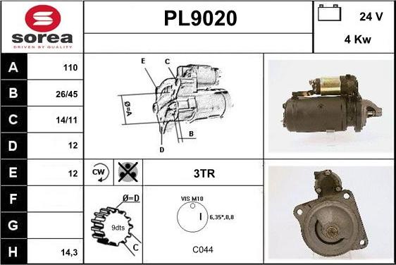 SNRA PL9020 - Starteris ps1.lv