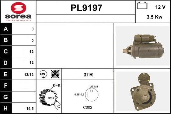 SNRA PL9197 - Starteris ps1.lv