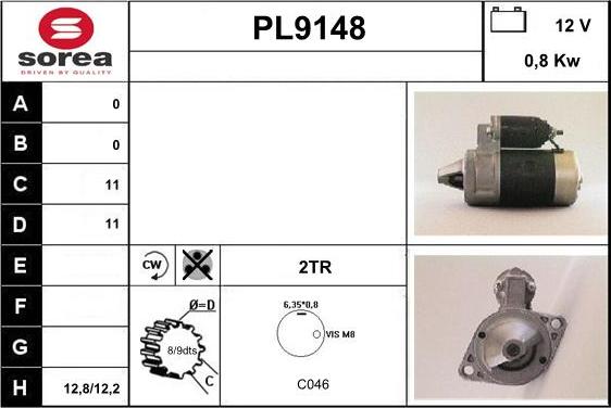 SNRA PL9148 - Starteris ps1.lv