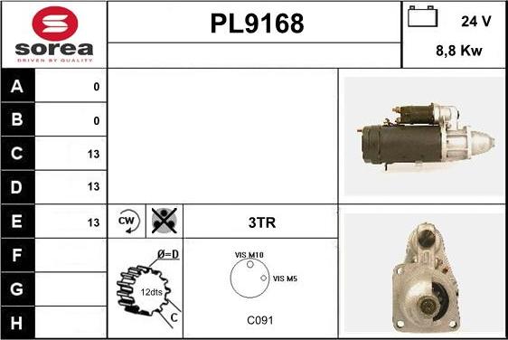 SNRA PL9168 - Starteris ps1.lv