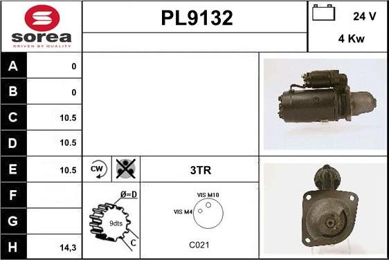 SNRA PL9132 - Starteris ps1.lv