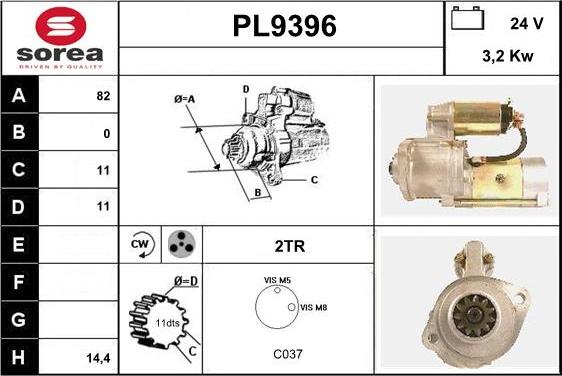 SNRA PL9396 - Starteris ps1.lv