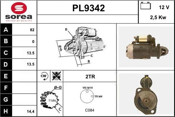 SNRA PL9342 - Starteris ps1.lv