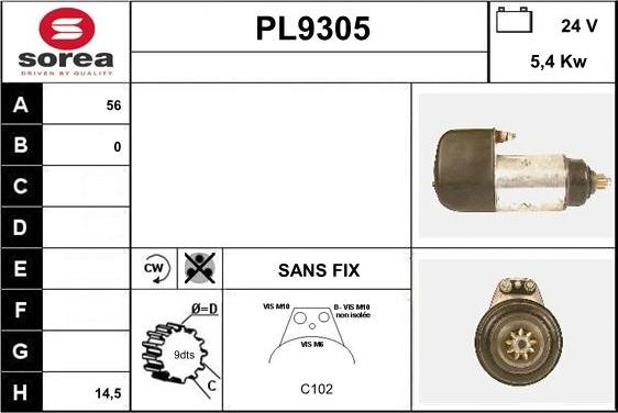 SNRA PL9305 - Starteris ps1.lv