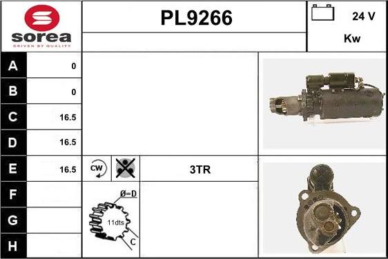 SNRA PL9266 - Starteris ps1.lv