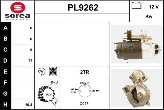 SNRA PL9262 - Starteris ps1.lv