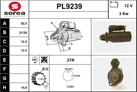 SNRA PL9239 - Starteris ps1.lv