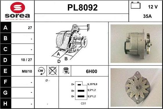 SNRA PL8092 - Ģenerators ps1.lv