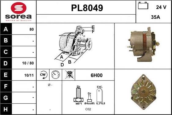 SNRA PL8049 - Ģenerators ps1.lv