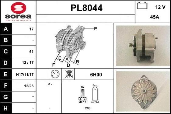 SNRA PL8044 - Ģenerators ps1.lv