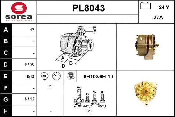 SNRA PL8043 - Ģenerators ps1.lv