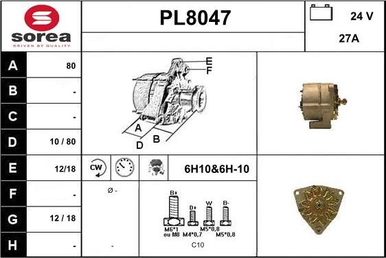 SNRA PL8047 - Ģenerators ps1.lv