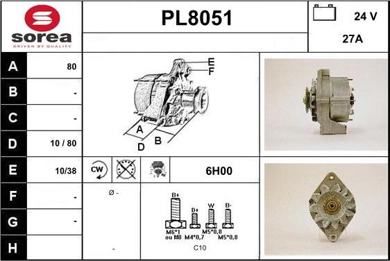 SNRA PL8051 - Ģenerators ps1.lv