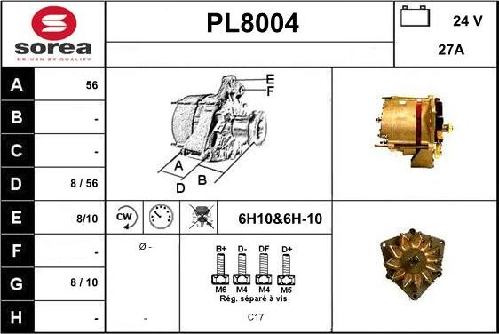 SNRA PL8004 - Ģenerators ps1.lv