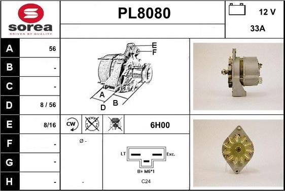 SNRA PL8080 - Ģenerators ps1.lv