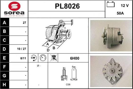 SNRA PL8026 - Ģenerators ps1.lv