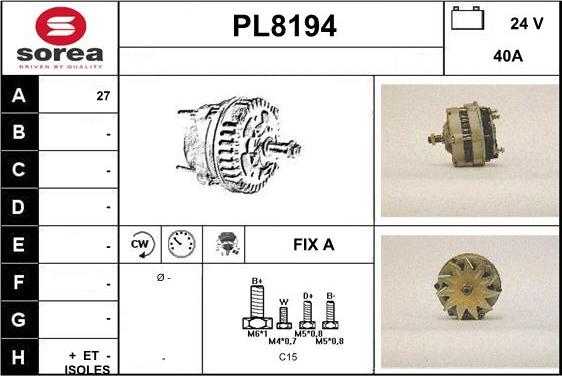 SNRA PL8194 - Ģenerators ps1.lv